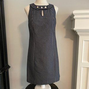 Ann Taylor Navy & Silver sleeveless dress 2